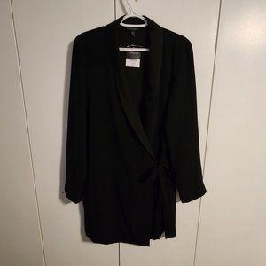 TopShop Front Wrap Mini Dress Blazer with Side Tie NWT | Size 10